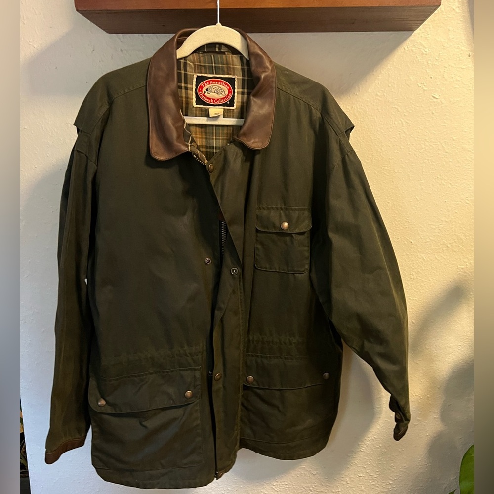 Australian oilskin coat xl